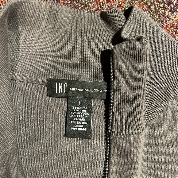 INC light zip up sweater - Picture 3 of 7